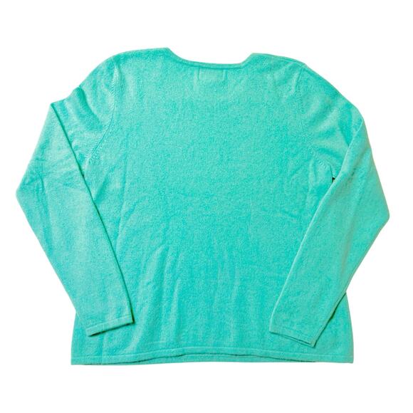 Vintage Chadwick’s 100% Cashmere Sweater – Teal – Women’s XL - Picture 2 of 5